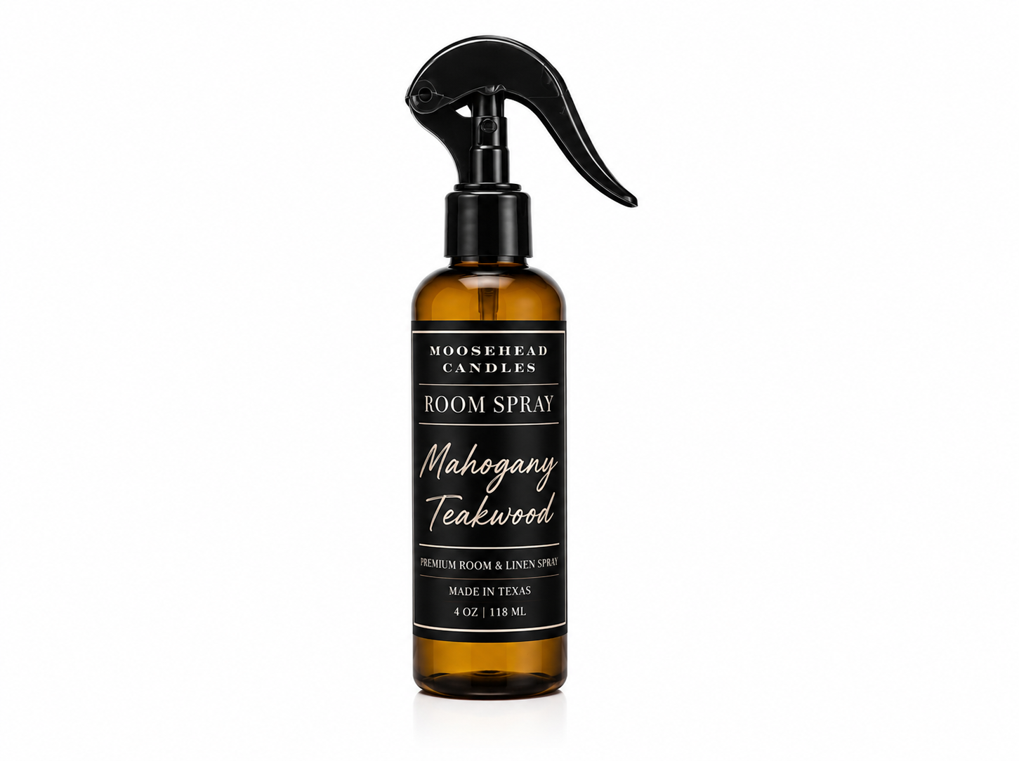 Mahogany & Teakwood Room and Linen Spray 4oz Amber glass bottle