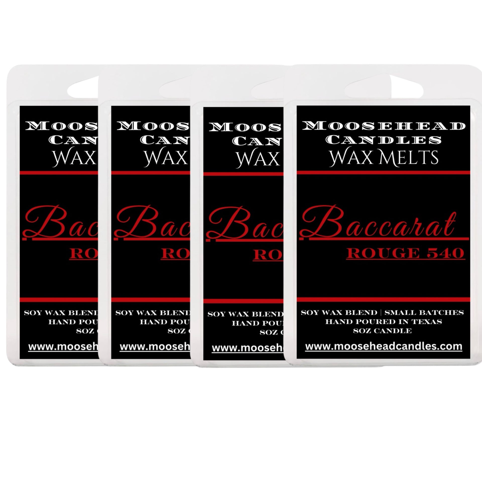 Baccarat rouge 540 Inspired Hand-Poured Luxury Wax Melts - 4 Pack for Premium Home Fragrance