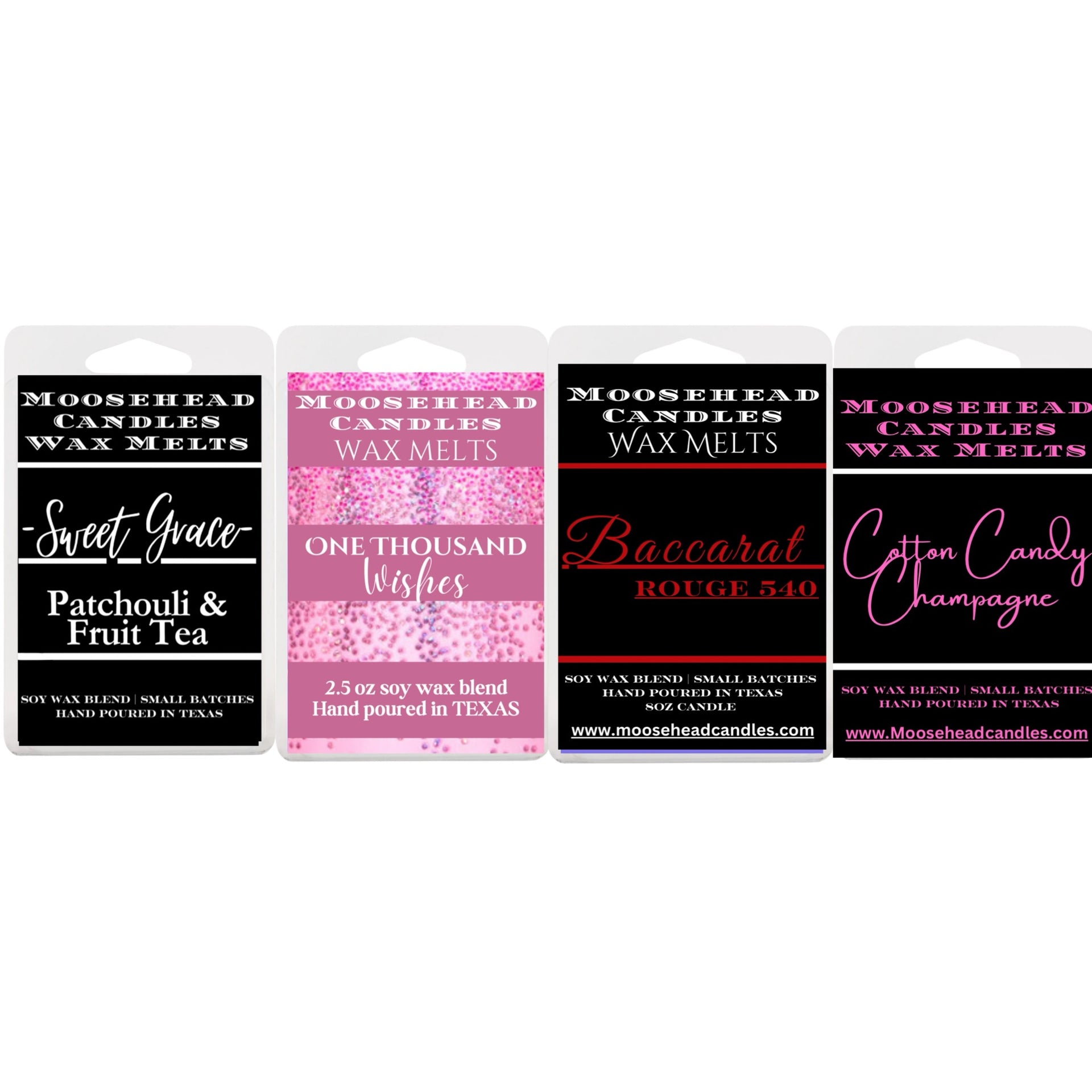 Ladies variety pack: Sweet Grace, Baccarat, Cotton Candy Champagne, & 1000 Wishes