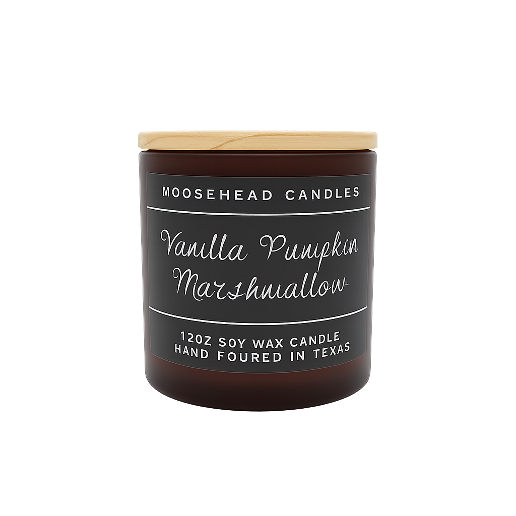Vanilla Pumpkin Marshmallow Candle – 12 oz Soy Blend Candle