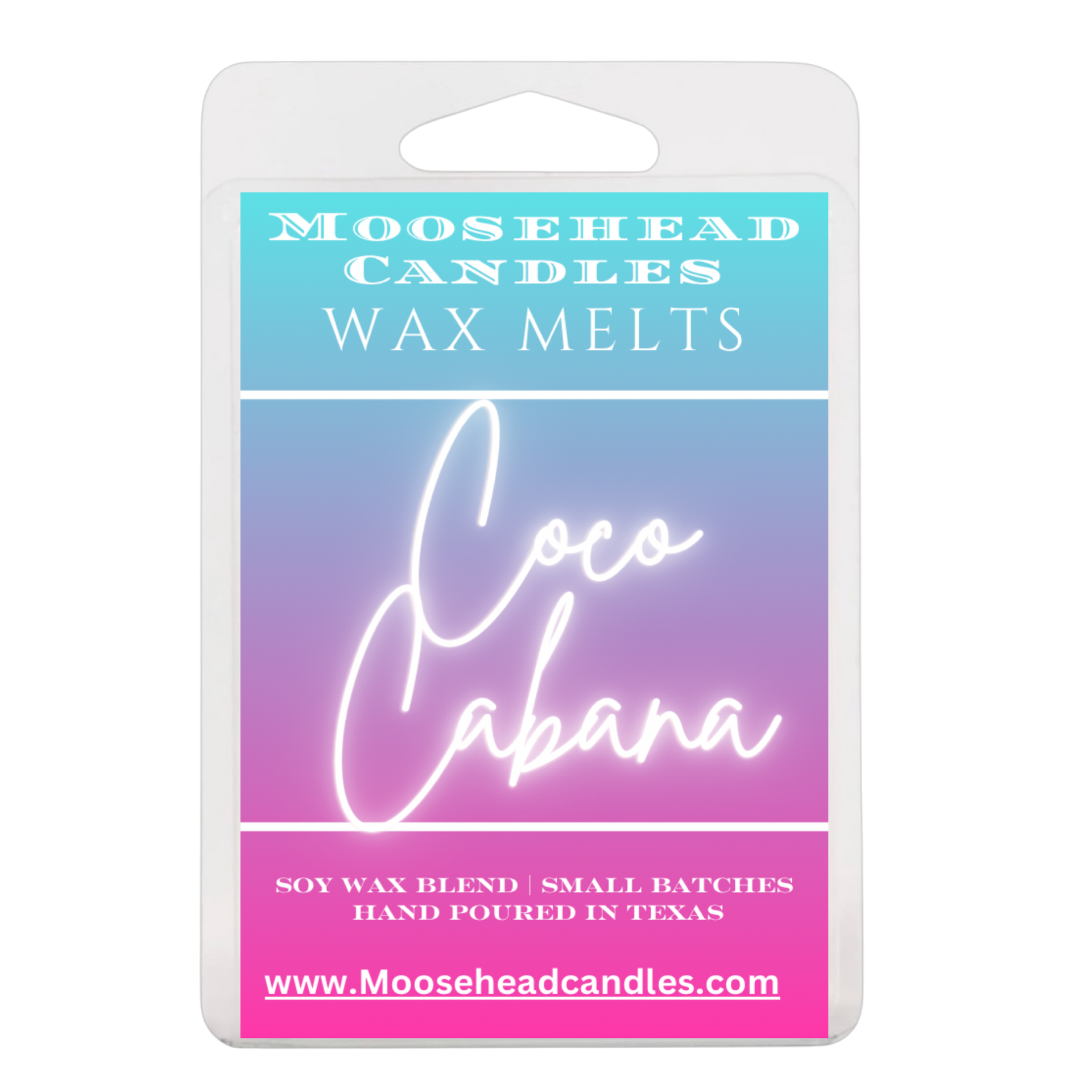 Coconut Cabana Wax Melts 4 Pack – Coconut, Caramel, Marshmallow, Vanilla – Long-Lasting Soy Blend – Summer Tropical Bakery Fragrance by Moosehead Candles