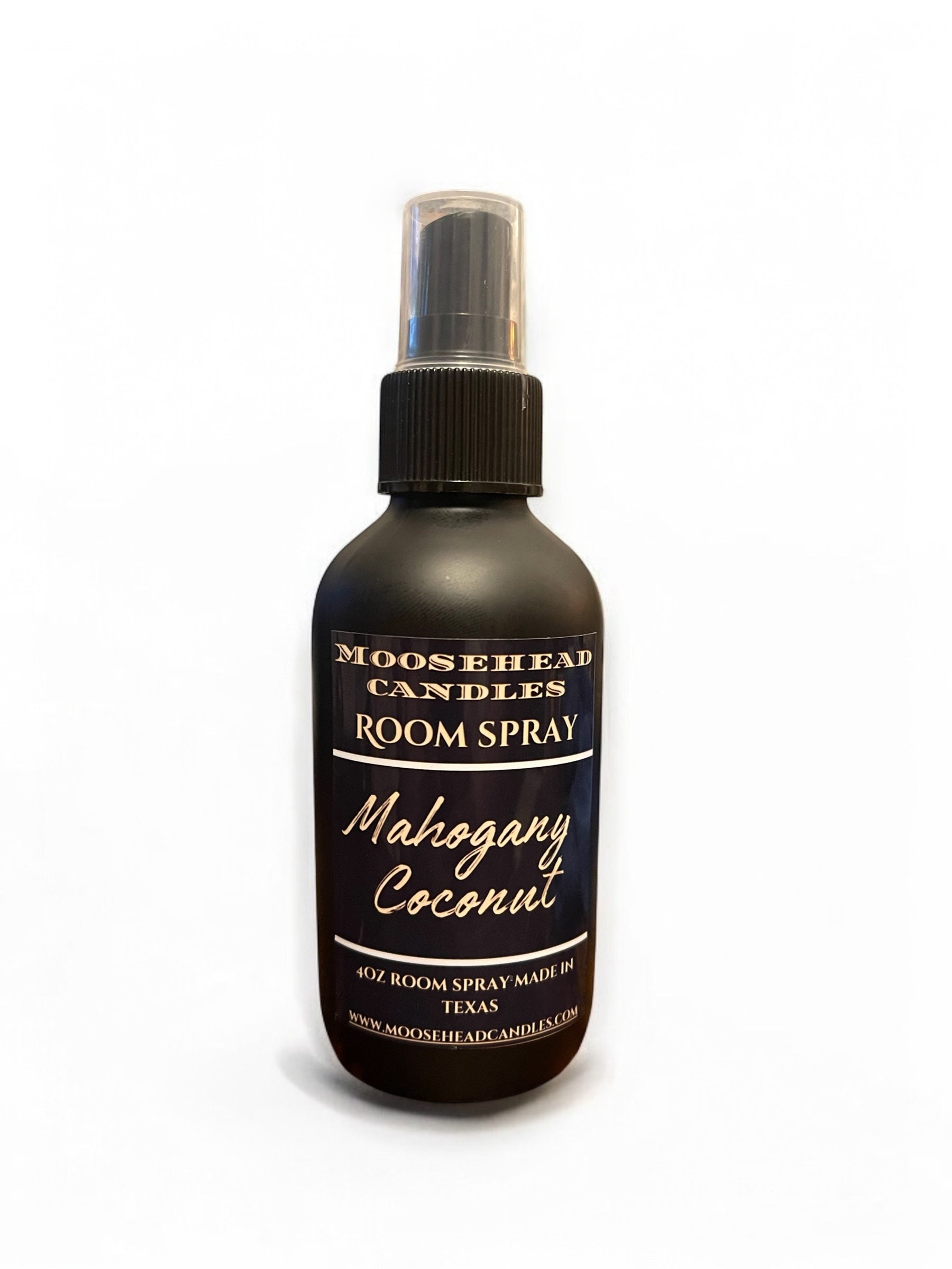 Mahogany Coconut Room & Linen Spray - 4 oz | Non-Toxic, Pet-Safe | Long-Lasting Fragrance with Approximately 640 Sprays | Natural Air Freshener for Home, Bedding, & Upholstery