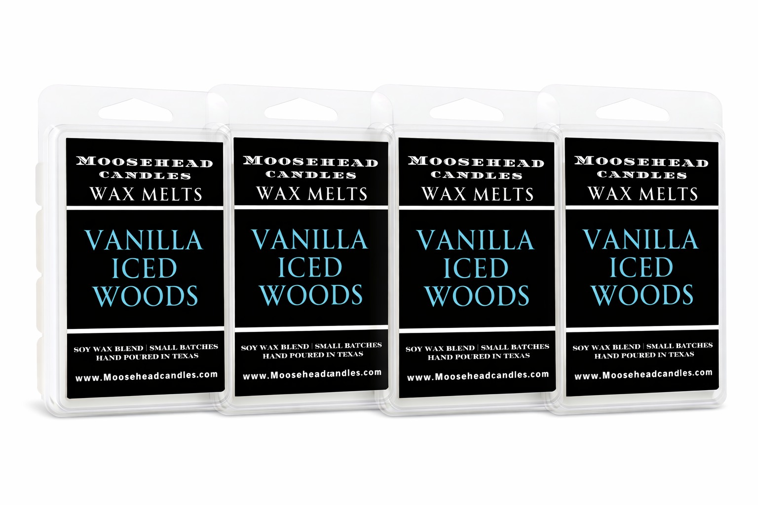 “Iced Vanilla Woods Wax Melts – 4 Pack: Vanilla, Cedarwood & Sandalwood for the Holidays”