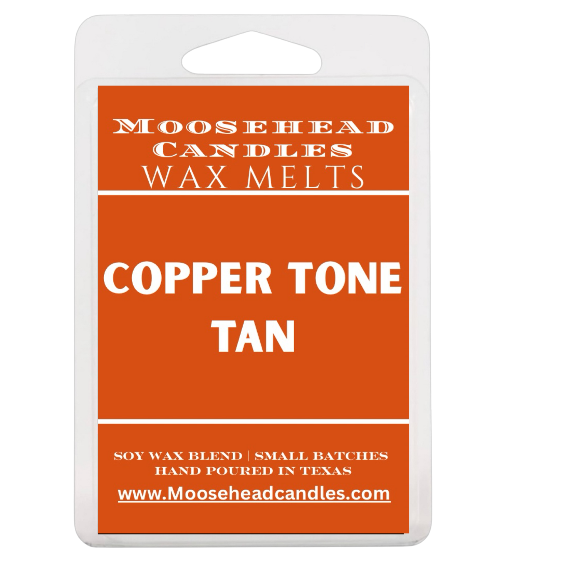 Copper Tone Tan Wax Melts – 4 Pack Summer Scented Wax Melts by Moosehead Candles – Smells Like Classic Coppertone Suntan Lotion – Strong & Long Lasting