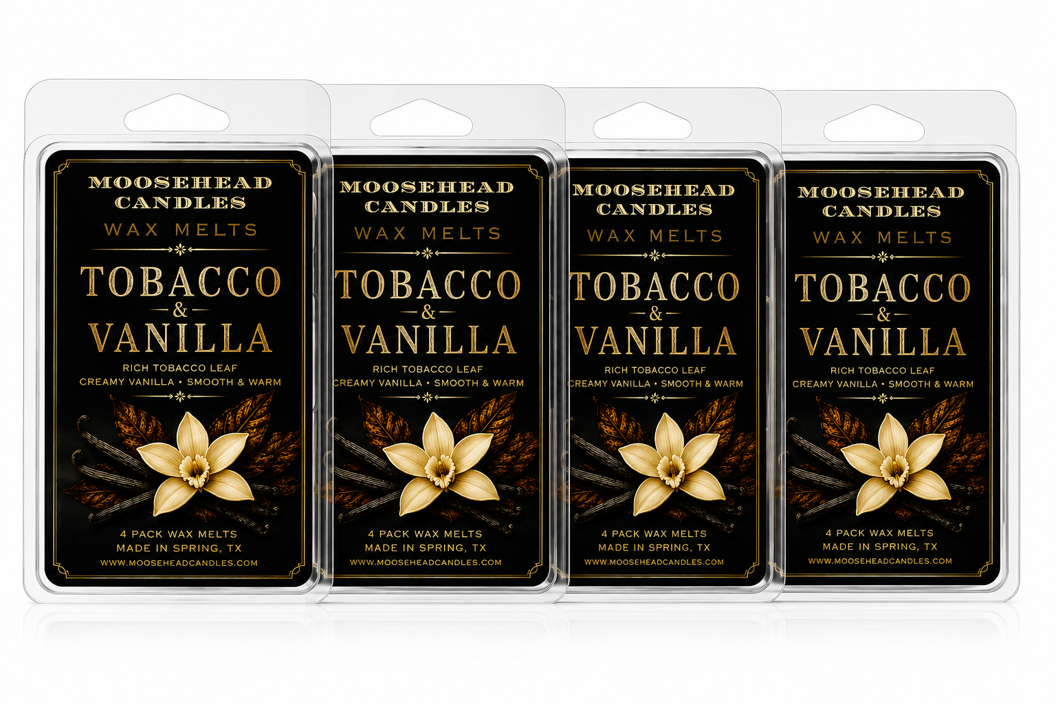 Tobacco Vanilla Wax Melts – 4 Pack