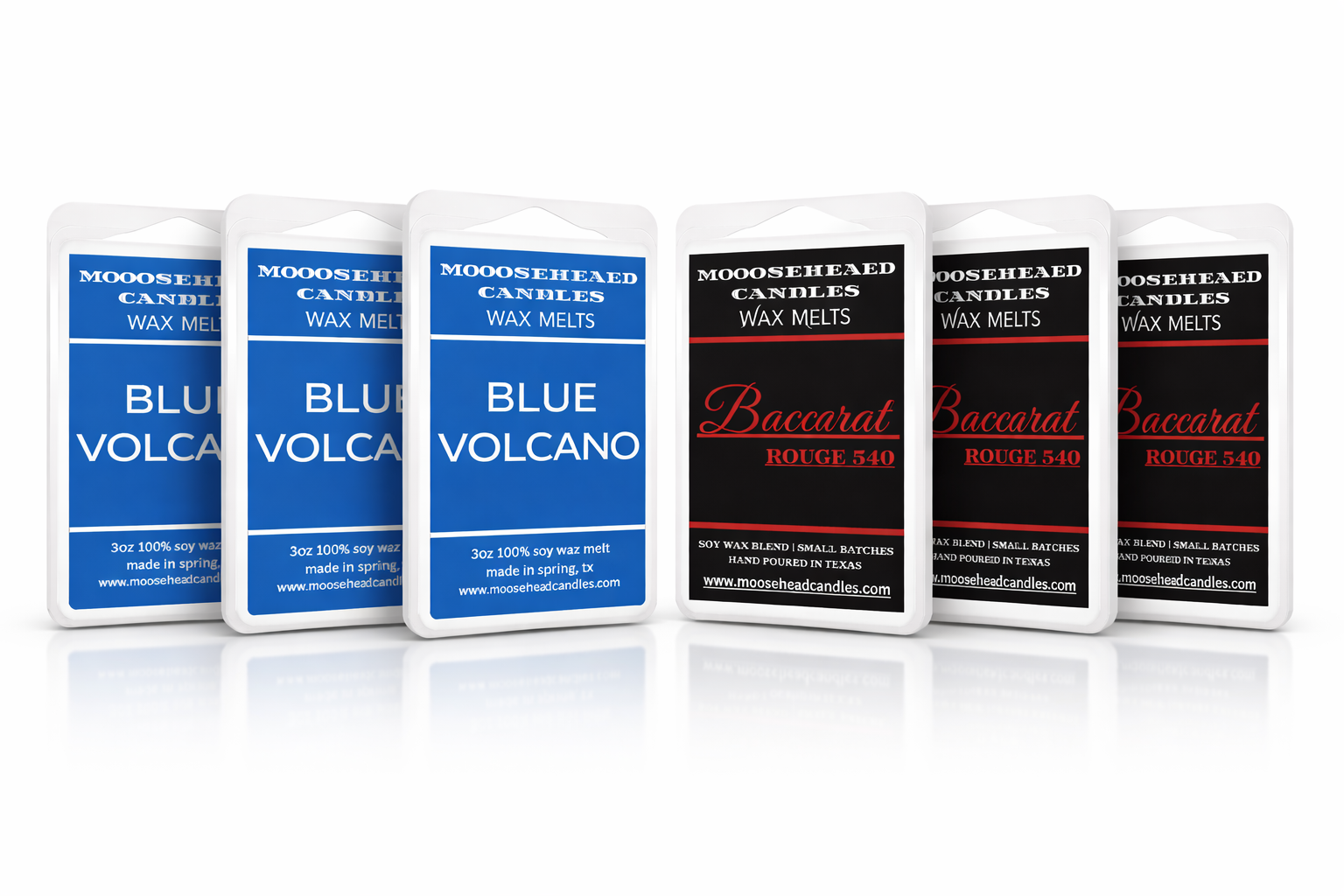 Baccarat & Blue Volcano Wax Melt Bundle – 6 Pack