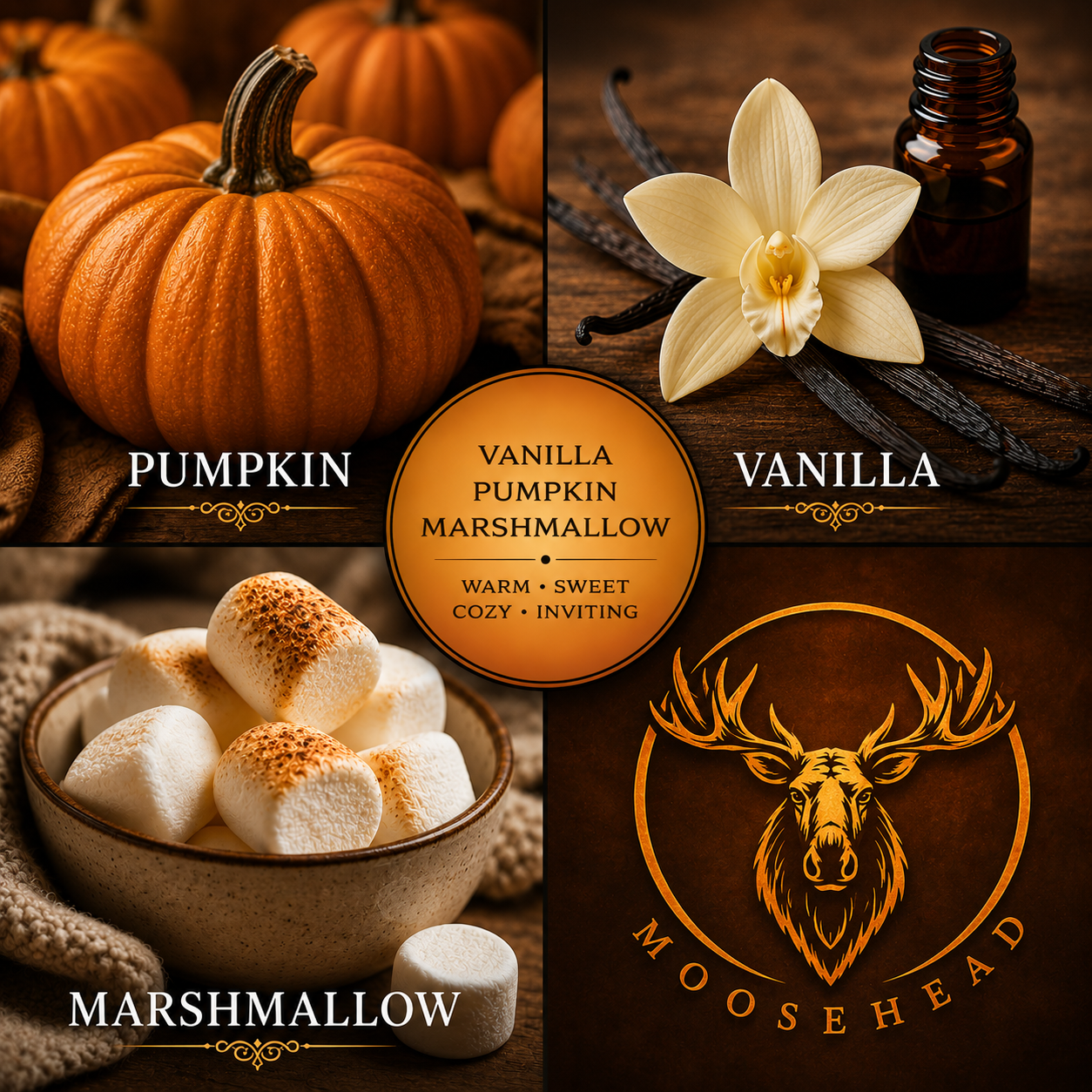Vanilla Pumpkin Marshmallow Wax Melts – Limited Edition 4 Pack