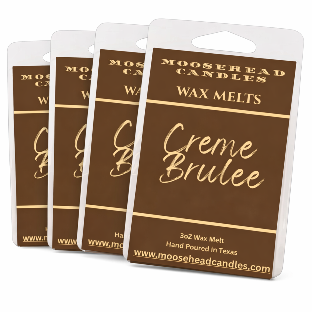 Crème Brûlée Wax Melts – 4 Pack | Hand-Poured Luxury Dessert Scent