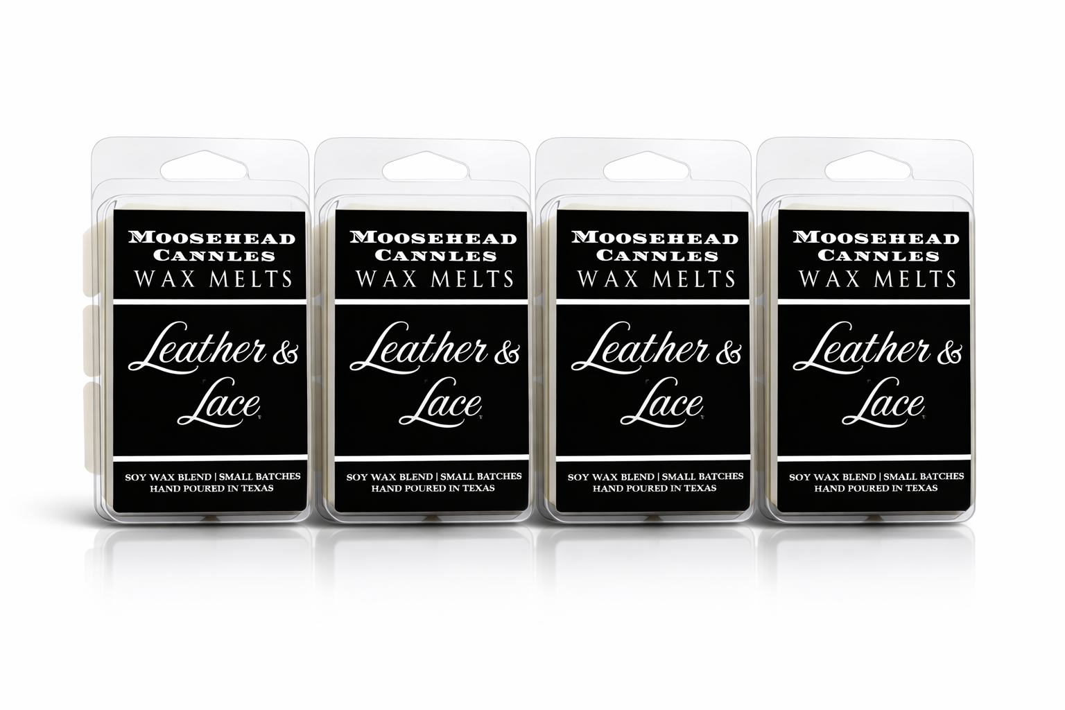 Leather & Lace Wax Melts - 4 Pack - Romantic & Masculine Fragrance
