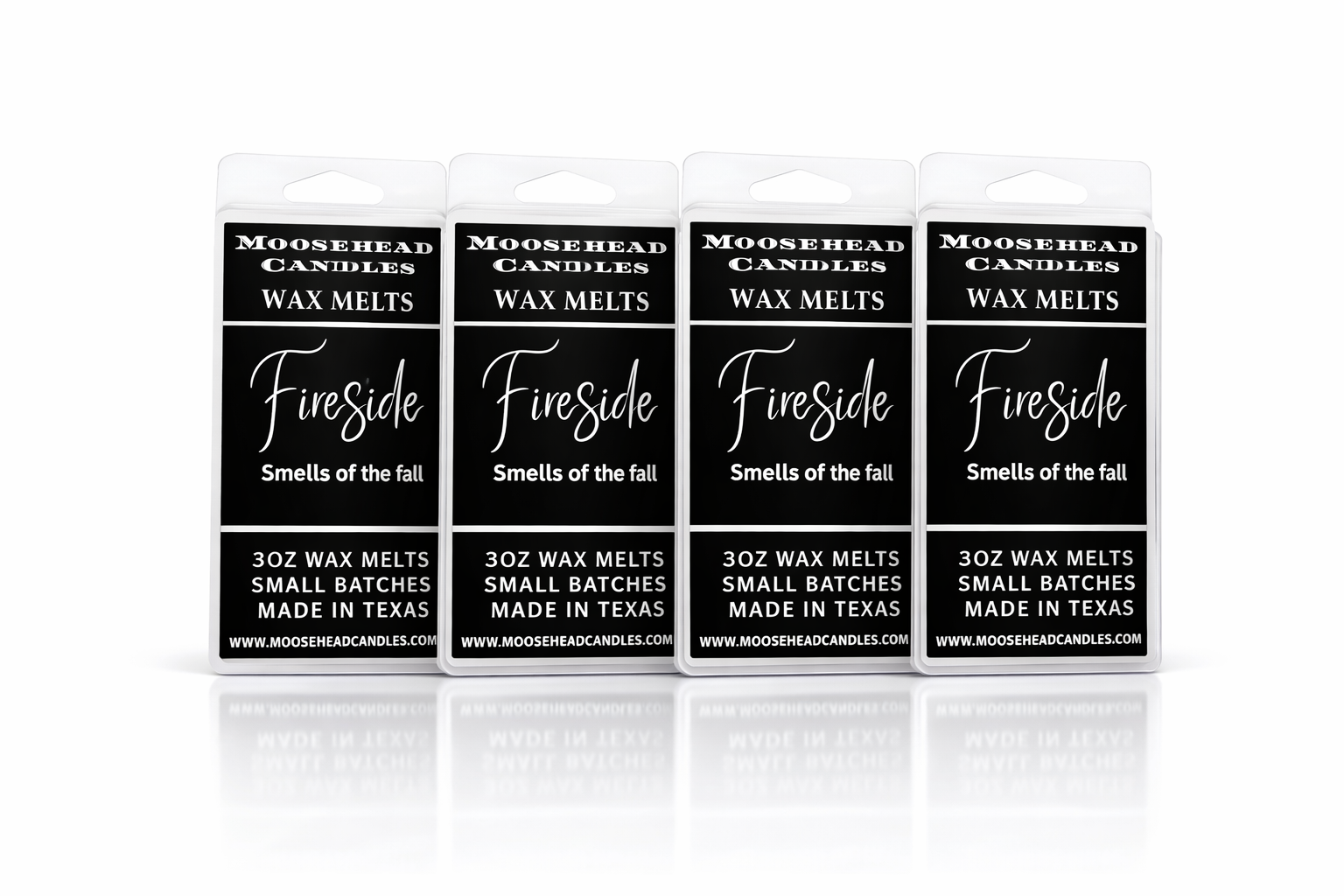 Moosehead Candles Fireside Wax Melts – 4 Pack Soy Blend Home Fragrance