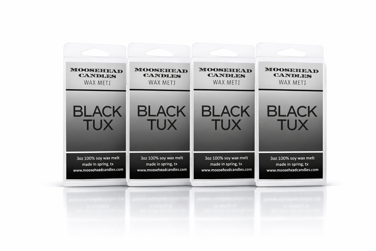 Black Tux Men’s Wax Melts – 4 Pack | Smoky Black Tea, Bergamot & Bay Leaf | Luxury Masculine Scent | Soy Wax Blend | Long-Lasting & Gift-Ready