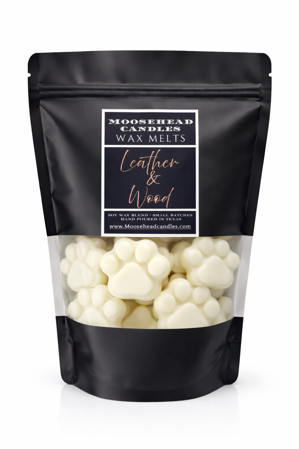 Leather & Wood XXL Wax Melts – 10 oz Resealable Bag | Extra-Large Melts, Strong Long-Lasting Home Fragrance