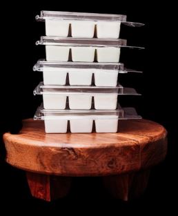 Mahogany Teakwood Wax Melts 4 Pack – Luxury Soy Blend, Strong Scented, Gift Boxed, Perfect for Home Fragrance and Gifting