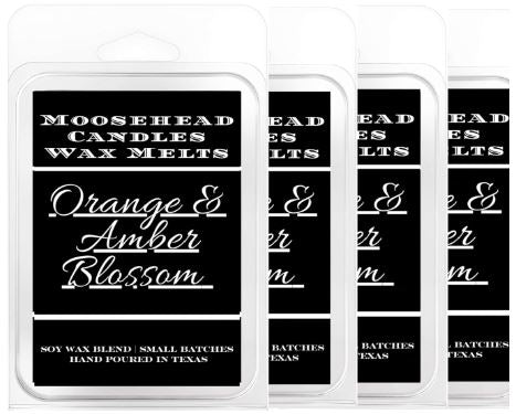 Orange & Amber Blossom Wax Melts - 4 Pack | Fall Fragrance