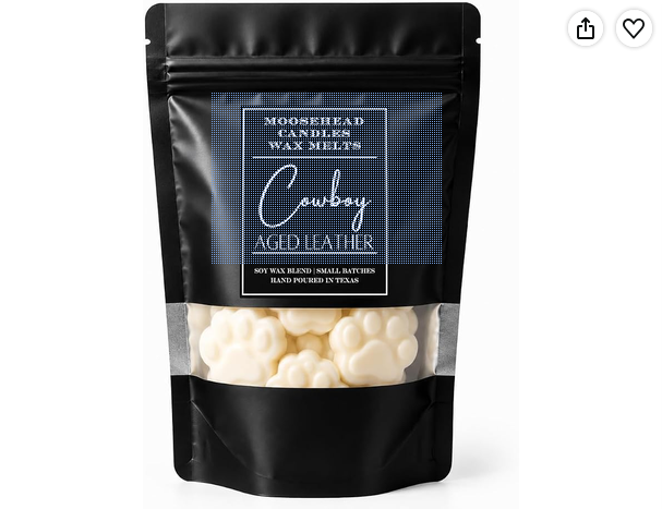 Moosehead Candles Cowboy Aged Leather 10 Count XXL Wax Melts
