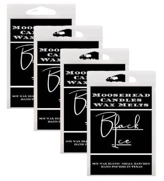 Mahogany teakwood wax melt 4 pack (Luxury black ice)