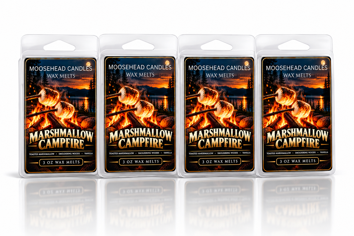 Moosehead Candles Marshmallow Campfire 4 Pack Wax Melts