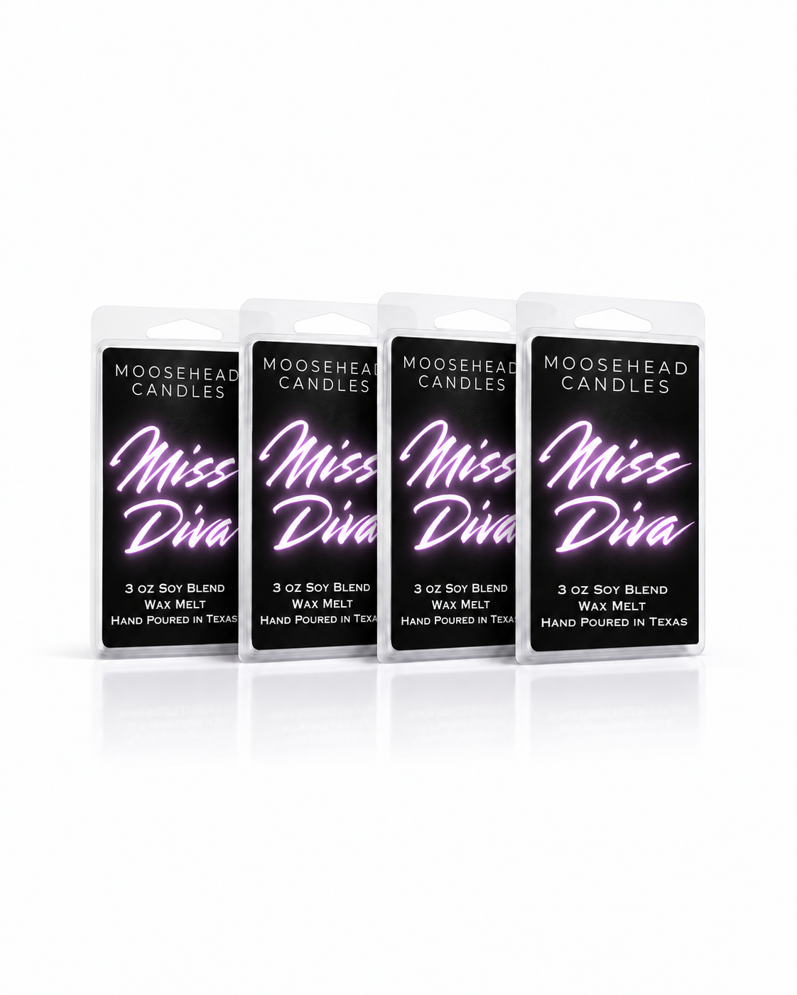Moosehead Candles Miss Diva wax melts four pack