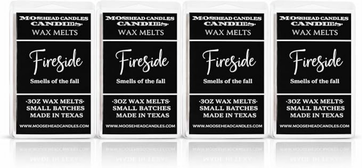 Fireside 4 pack soy blend wax melts by Moosehead Candles